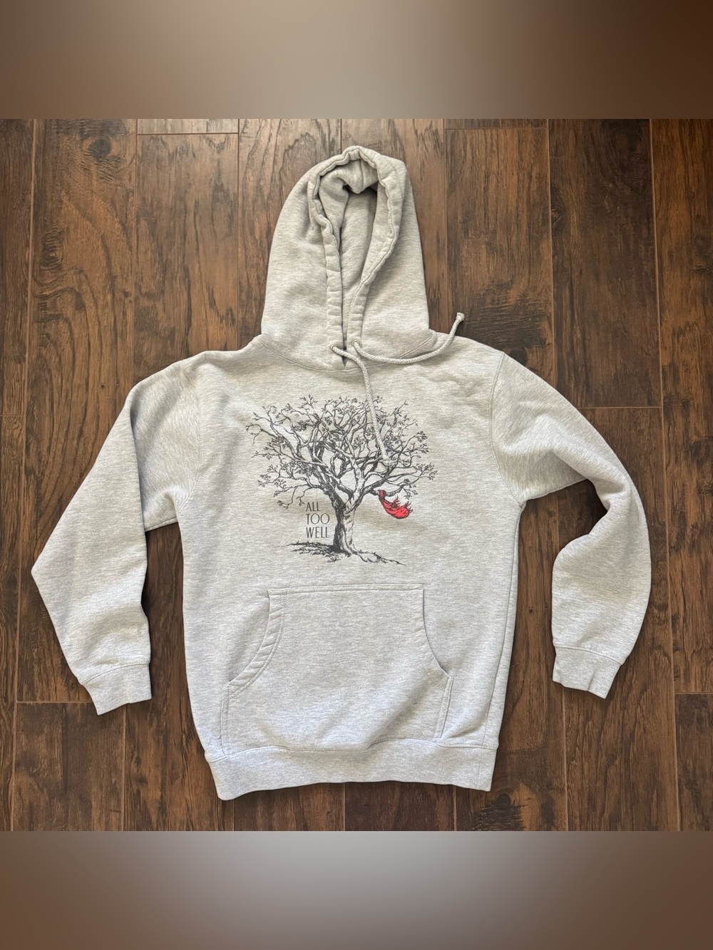 Taylor Swift All Too Well Concert Hoodie Size Small Gray Sweatshirt